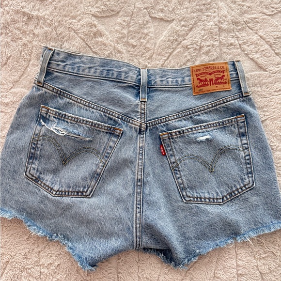 Distressed Denim Women's Shorts - Picture 2 of 2